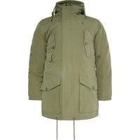 Wattierte Anorak Jacke im Militärstil