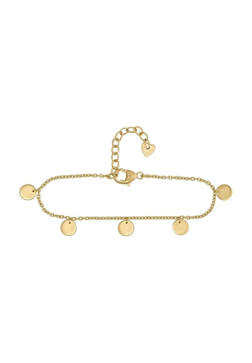 Zierliches, vergoldetes Armband mit Münzanhänger