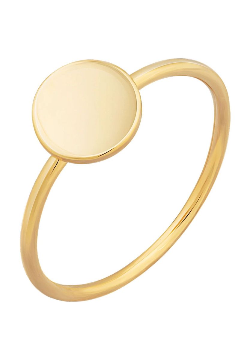Minimalistischer, vergoldeter Sterlingsilberring