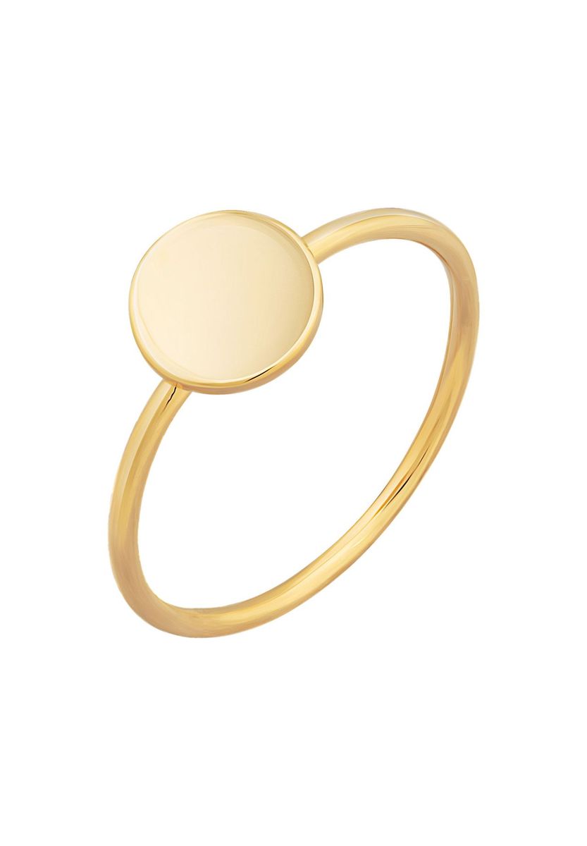 Minimalistischer, vergoldeter Sterlingsilberring