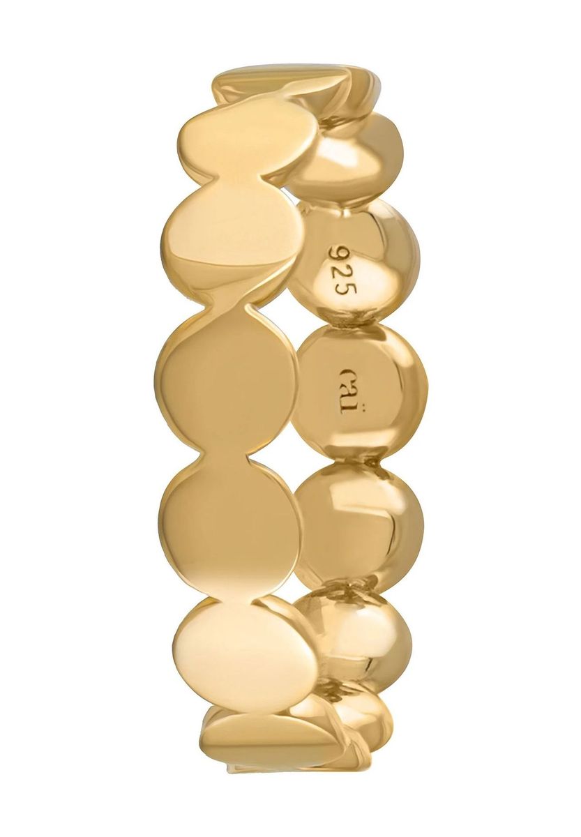 Gelbgoldener Ring im Bohème-Stil