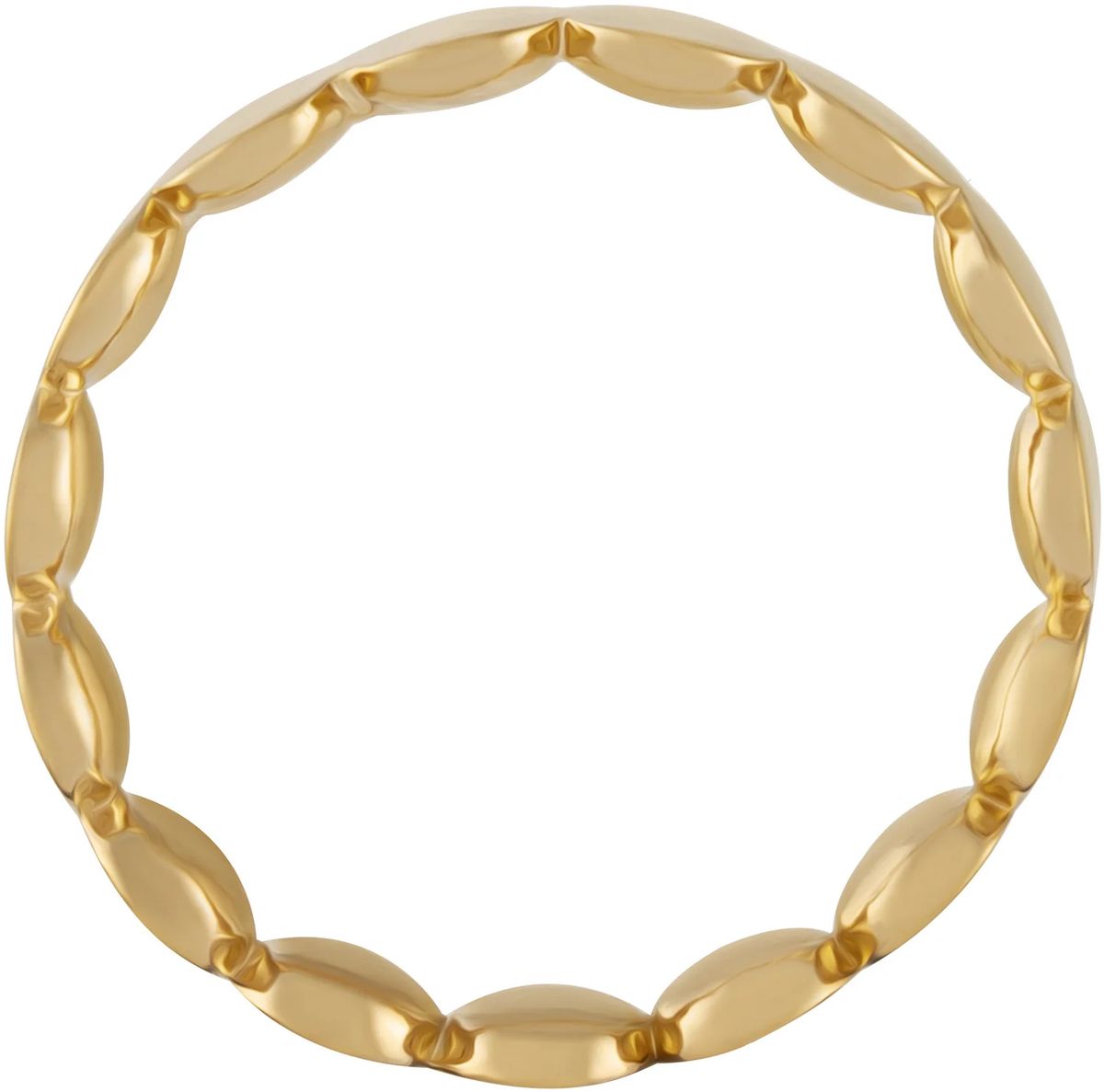 Gelbgoldener Ring im Bohème-Stil