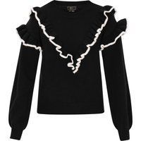 Faina Pullover Frauen schwarz-weiß