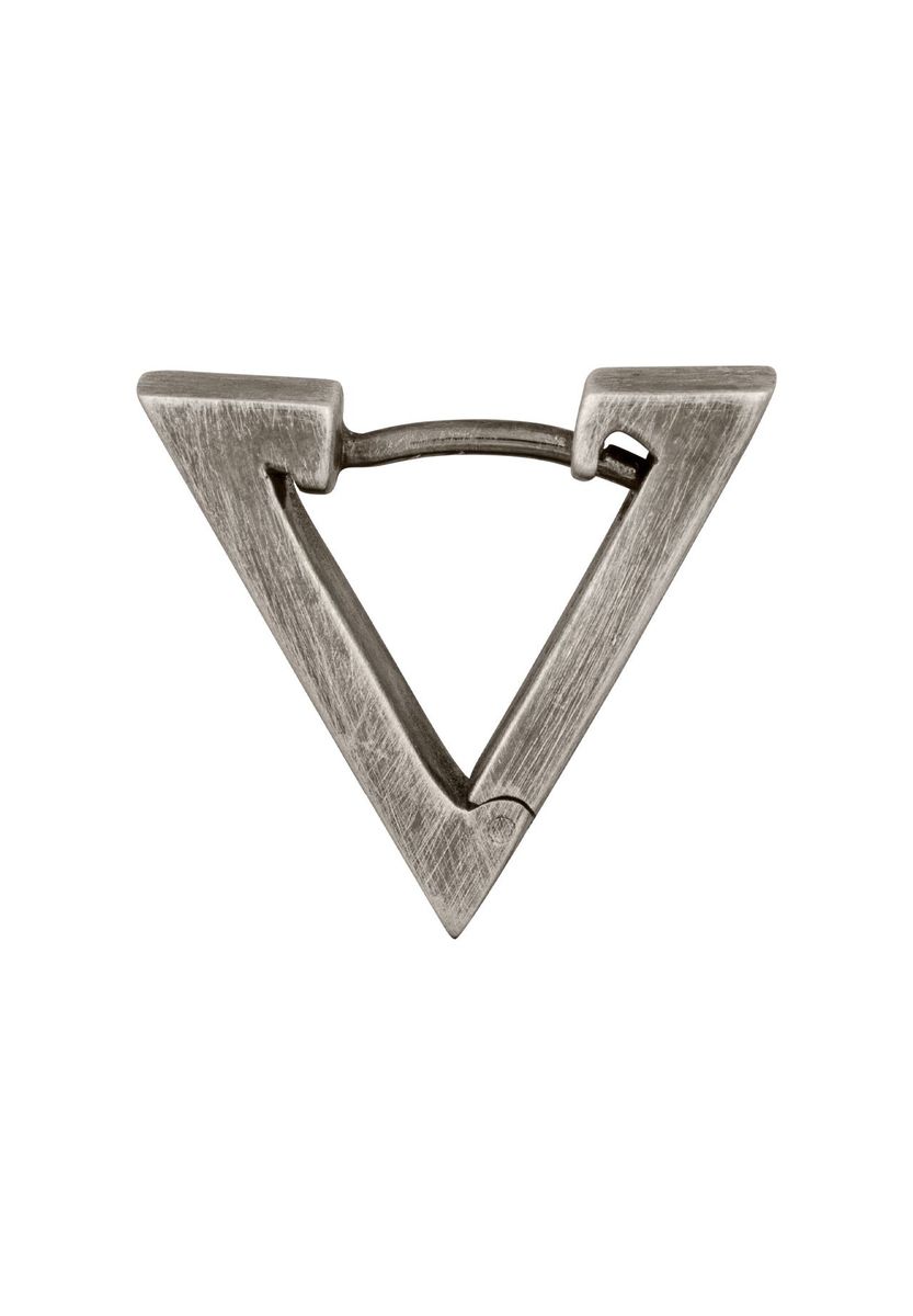 Oxidierter Silber Dreieck Einzel Ohrring