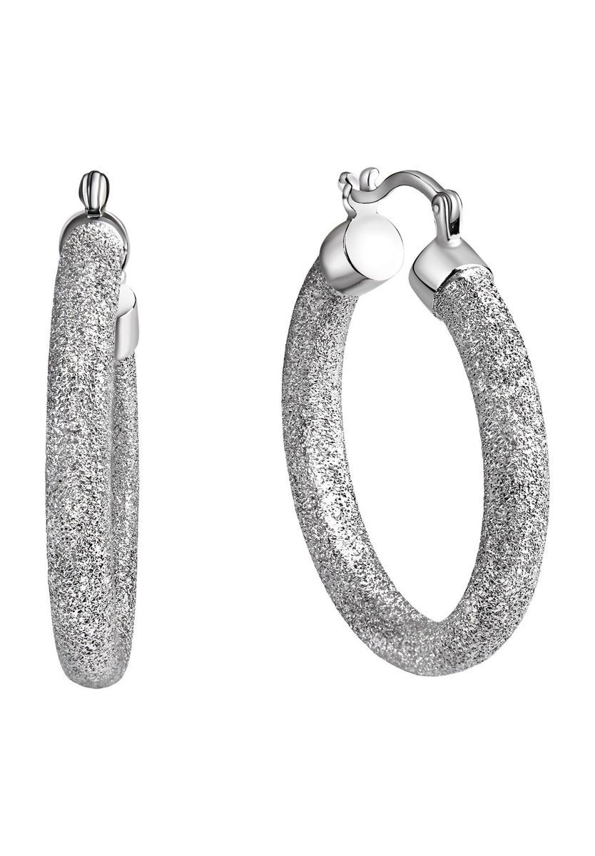 Creolen mit Glitzer-Finish