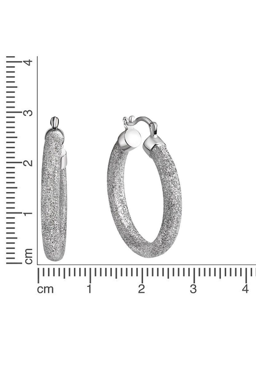 Creolen mit Glitzer-Finish