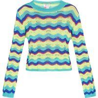 IZIA Pullover Frauen aqua mehrfarbig
