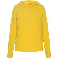 Fleecejacke mit Kapuze und Reißverschluss