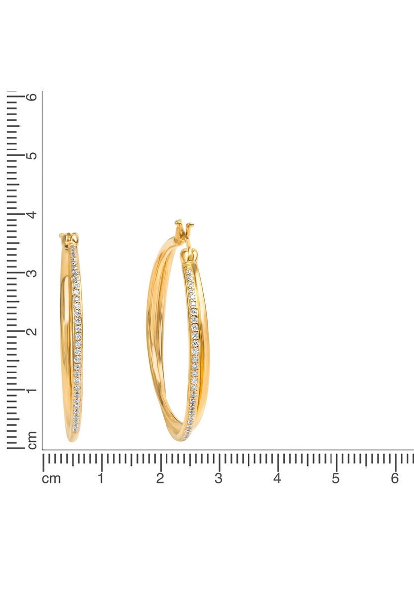 Vergoldete Creolen aus Sterlingsilber