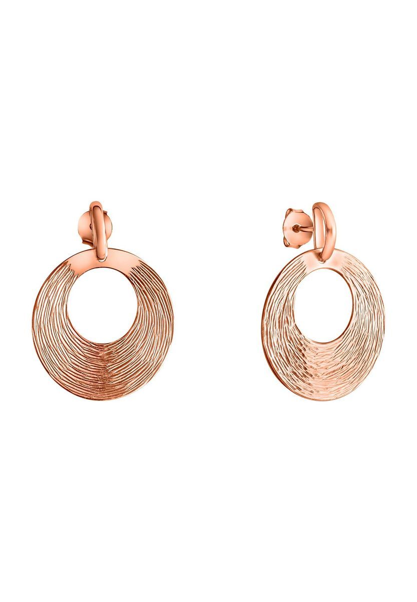 Roségoldene Kreis-Ohrhänger