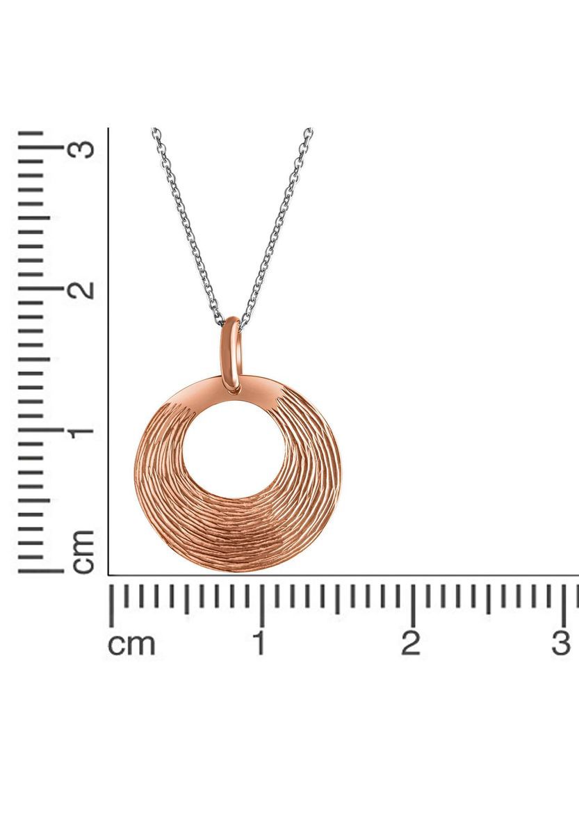 Moderne Bicolor Kreis Anhänger Halskette