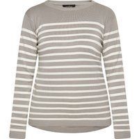 usha Strickpullover Damen grau-wollweiß