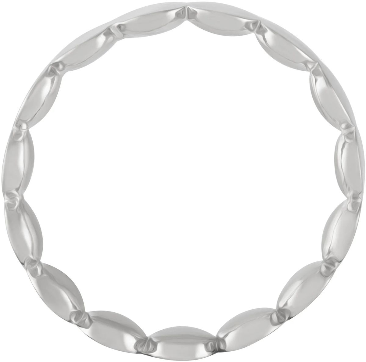 Polierter Ring mit Plättchen
