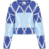 IZIA Pullover Frauen Marineblau Hellblau
