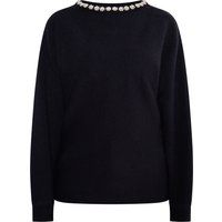 usha Pullover mit Perlen Damen schwarz