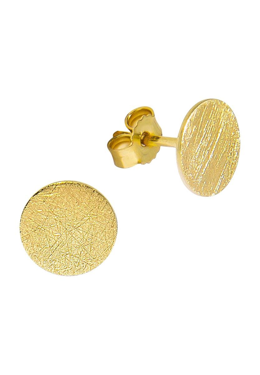 Goldene runde Ohrstecker