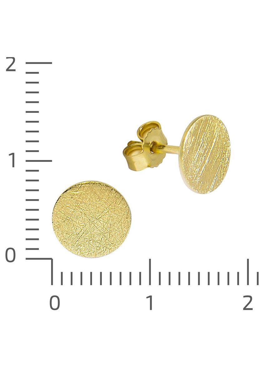 Goldene runde Ohrstecker