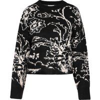 Pullover mit abstraktem Druck und lockerer Passform