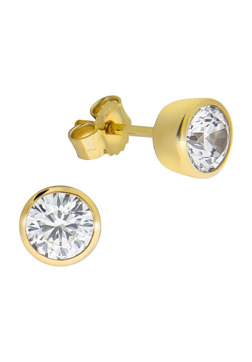 Goldohrstecker mit Zirkonia