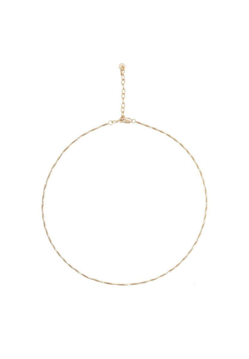 Zarte, vergoldete Sterlingsilberkette