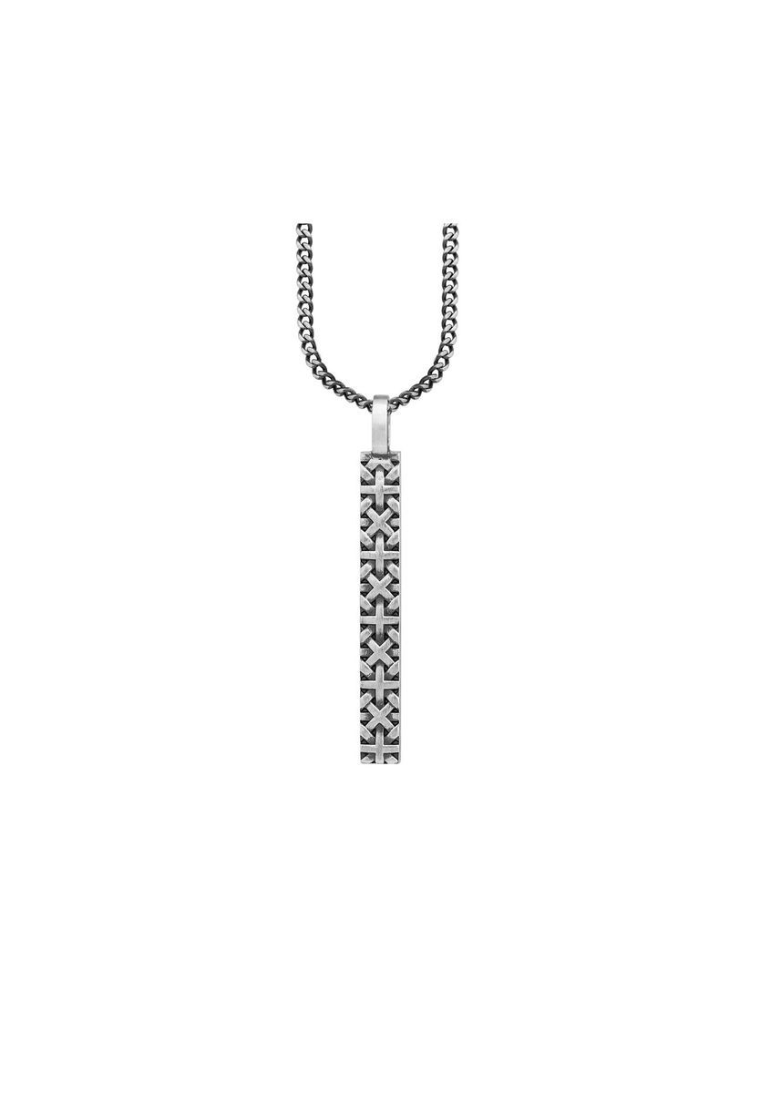 Herren Silber Anhänger Halskette Flechtdesign