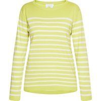 usha Strickpullover Damen Hellgrün Wollweiss
