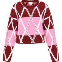 IZIA Pullover Frauen Burgunderrose