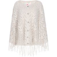 IZIA Poncho Frauen grau