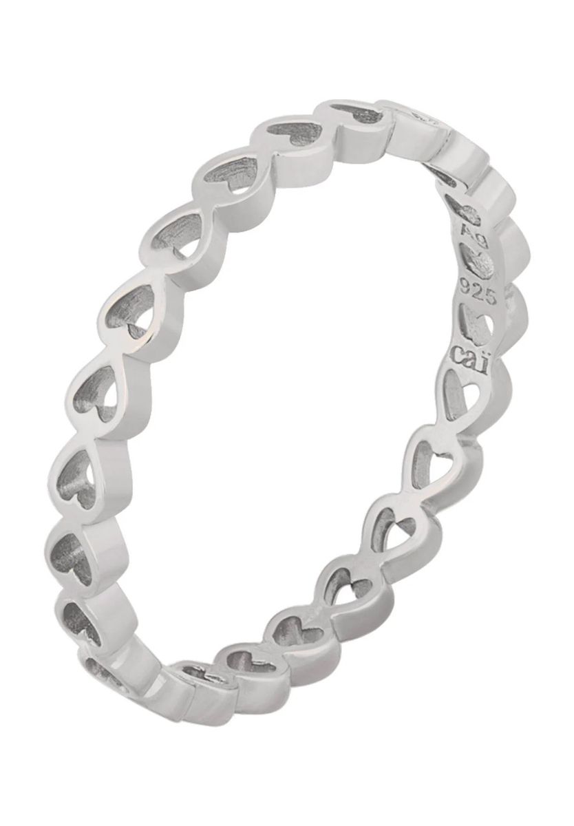 Sterling Silber Ring mit Herz-Ausschnitt