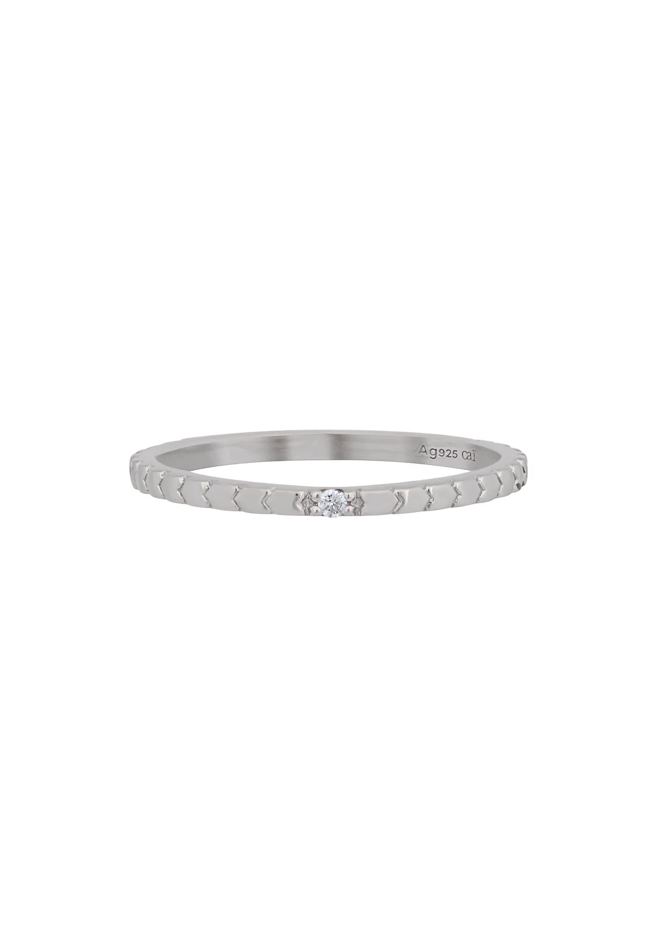 Sterling Silber Ring mit Herz-Ausschnitt