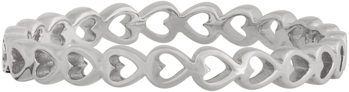 Sterling Silber Ring mit Herz-Ausschnitt