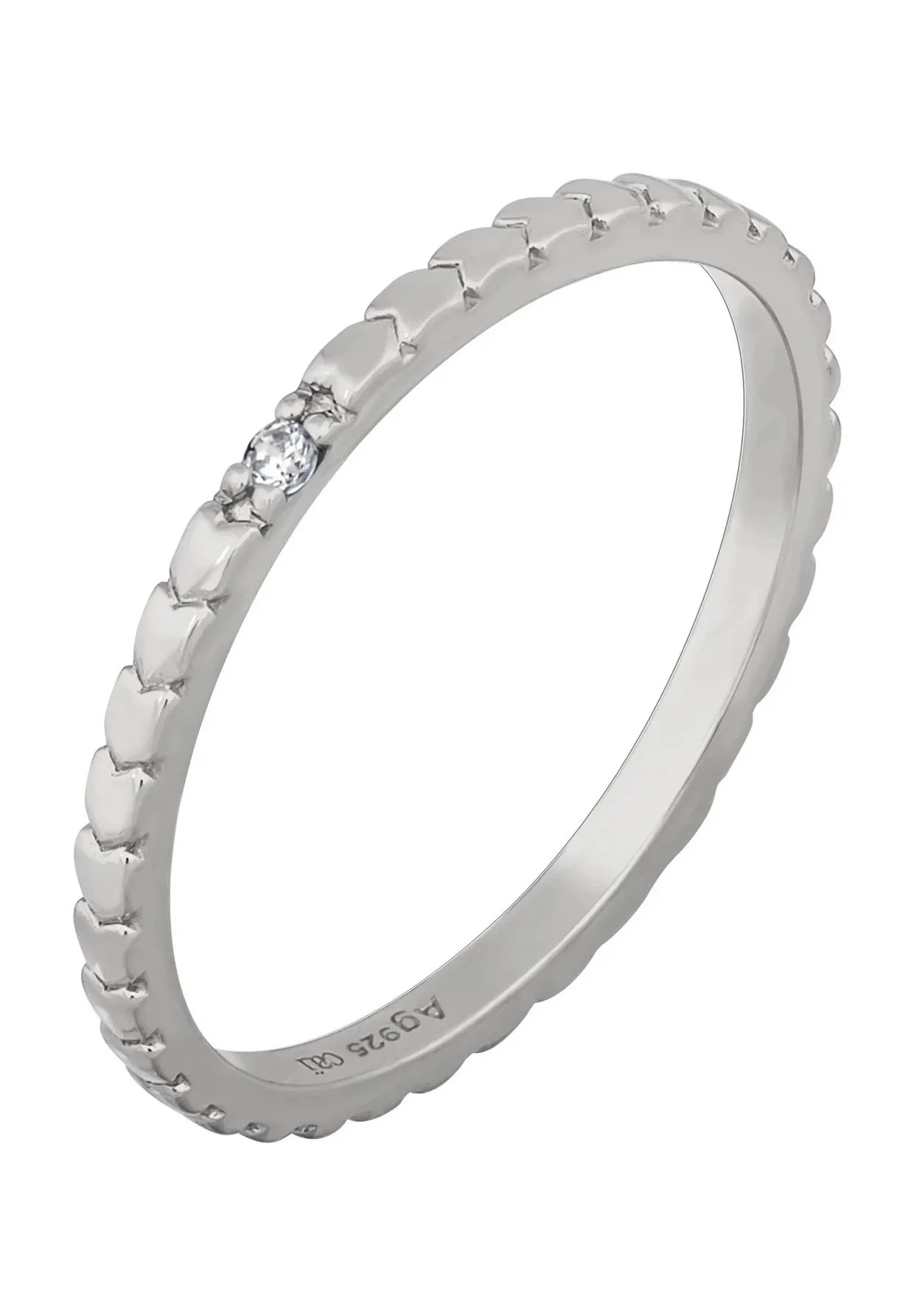 Sterling Silber Ring mit Herz-Ausschnitt