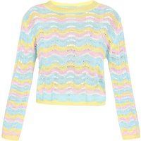 IZIA Pullover Frauen gelb mehrfarbig