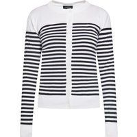Gestreifte Strickjacke mit Knopfleiste