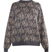 Gemusterter Pullover aus Mohairmischung