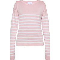 Gestreifter Strickpullover mit langen Ärmeln