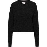 Strukturierter Strickpullover mit Rundhalsausschnitt
