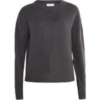 Klassischer gerippter Strickpullover mit Rundhalsausschnitt