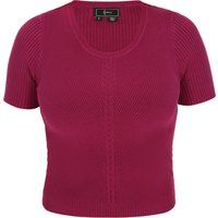 Geripptes Kurzarm-Top
