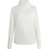 Gerippter Strick-Rollkragenpullover mit Raglanärmeln