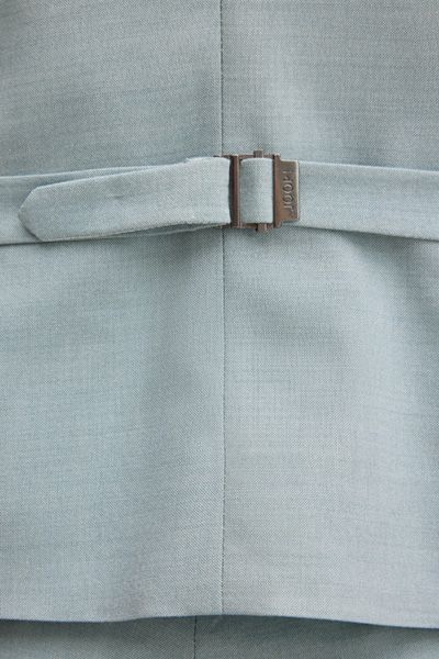 JOOP! Weazer Anzugweste Salbei V-Ausschnitt Viskose-Wollmischung