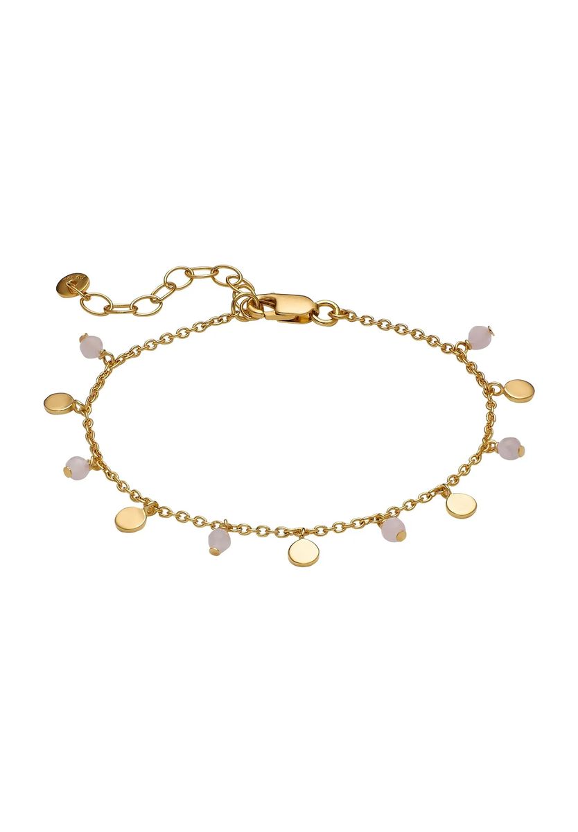 Feines Silberketten-Armband mit Anhängern