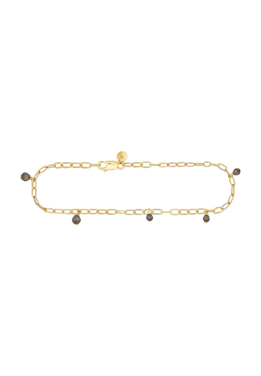 Feines Silberketten-Armband mit Anhängern