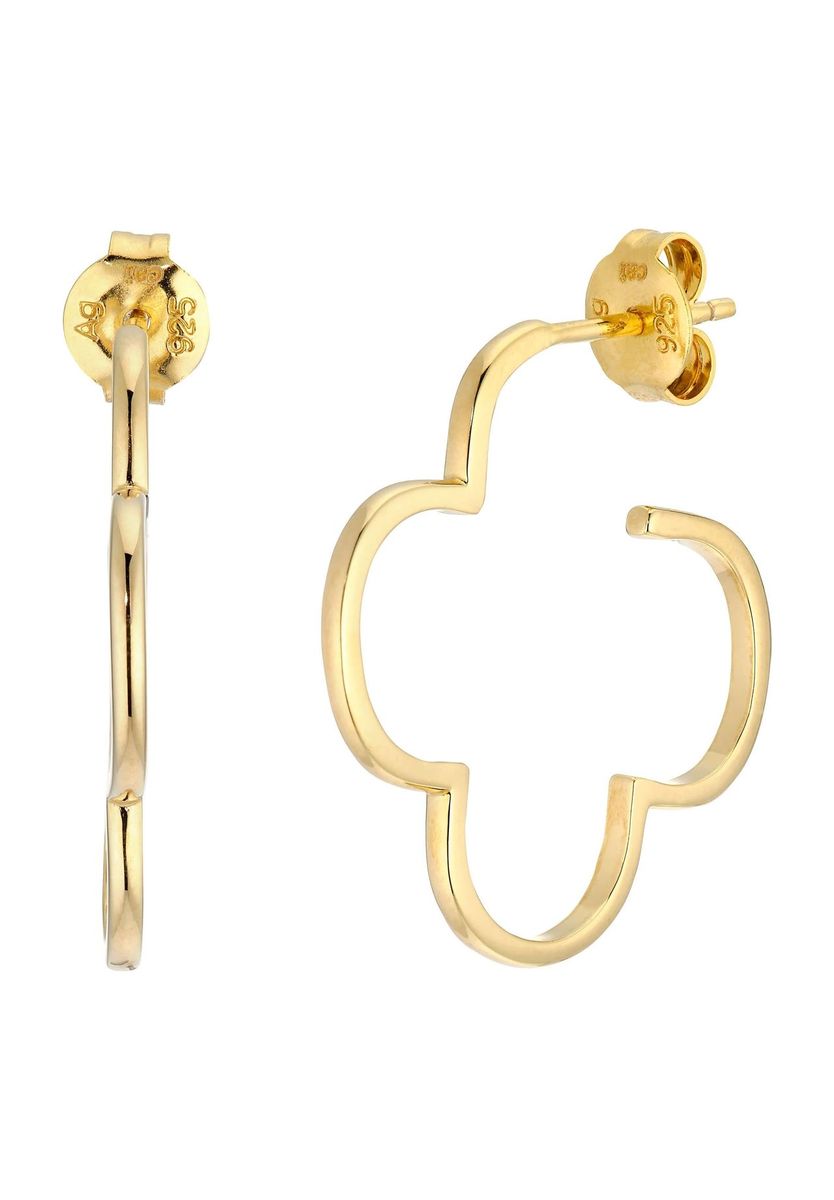 Goldene Kleeblatt-Creolen