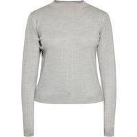 Langärmliger Strickpullover mit Rippenmuster
