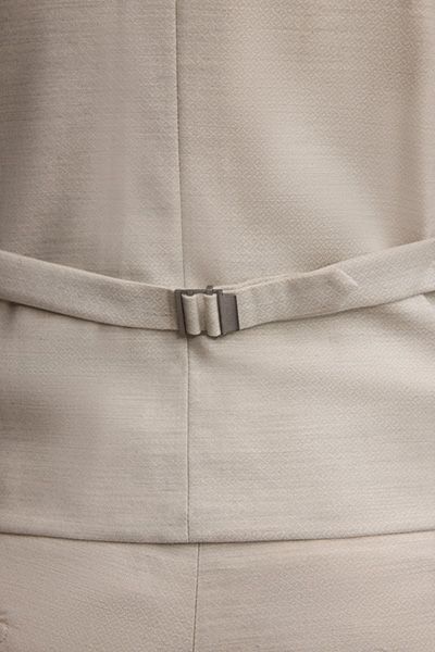 Business Anzugweste Weazer in Hellbeige Wollmischung