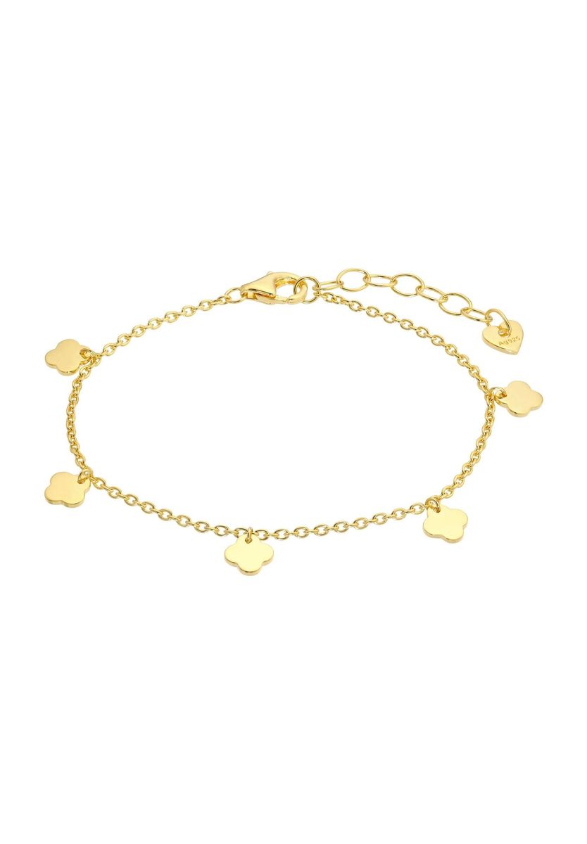 Goldenes Kleeblatt Charm Armband
