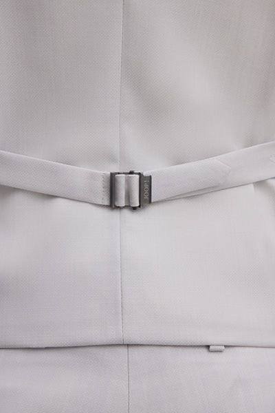 Joop! Weazer Hellgraue Anzugweste Slim Fit V-Ausschnitt