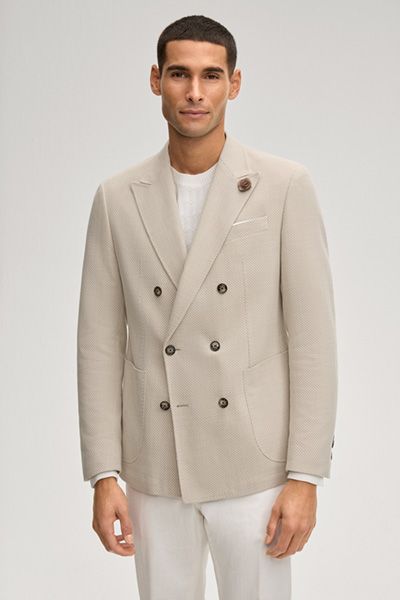 Joop! Heazy Sand Doppelreihiges Sakko Woll-Baumwoll-Mischung Klassischer Stil