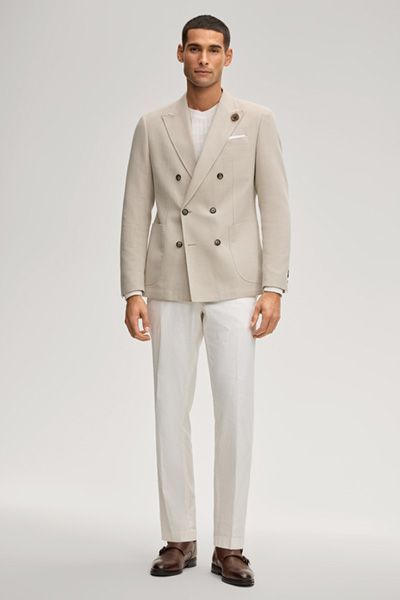 Joop! Heazy Sand Doppelreihiges Sakko Woll-Baumwoll-Mischung Klassischer Stil